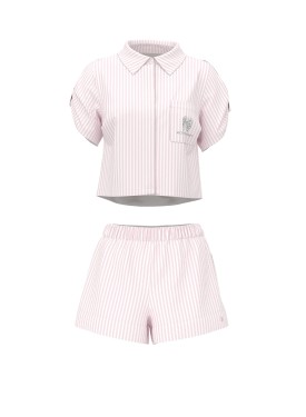 Пляжный костюм Beachwear Heritage Stripe Linen Boxy Short-Sleeve Top Shorts Iconic Stripe