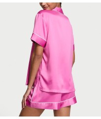 Піжама Signature Satin Logo Short Pajama Set Fucsia 