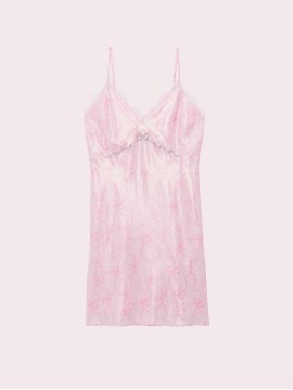 Пеньюар PINK x LoveShackFancy Satin Mini Dress