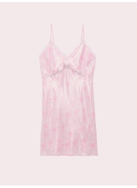 Пеньюар PINK x LoveShackFancy Satin Mini Dress