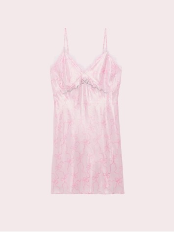 Пеньюар PINK x LoveShackFancy Satin Mini Dress