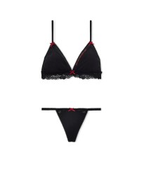 Комплект Limited-Edition PINK Wink Flirty Gift Set Black Forever Lace