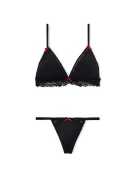 Комплект Limited-Edition PINK Wink Flirty Gift Set Black Forever Lace