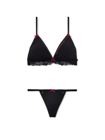 Комплект Limited-Edition PINK Wink Flirty Gift Set Black Forever Lace