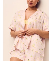 Піжама Signature Satin Short Pajama Set Sheer Blush Floral