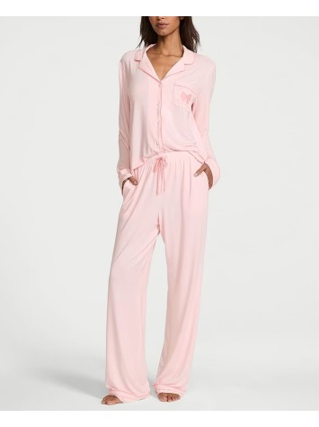 Пижама Modal Long Pyjamas Set Angel Pink