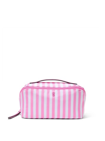 Косметичка 3-Piece Expandable Travel Makeup Bag Pink Stripe