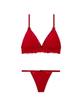 Комплект Limited-Edition PINK Wink Flirty Gift Set Bright Vermillion Forever Lace