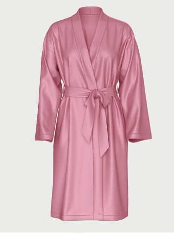 Халат Satin Midi Robe Mauve Pink