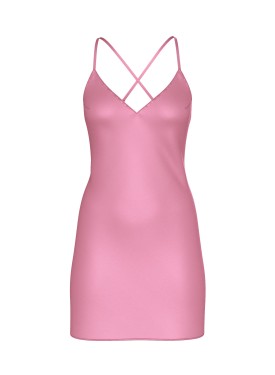 Пеньюар Satin Open-Back Slip Dress Mauve Pink