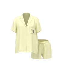 Піжама Signature Satin Short Pajama Set Lemonade