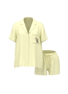 Піжама Signature Satin Short Pajama Set Lemonade