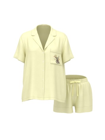 Пижама Signature Satin Short Pajama Set Lemonade