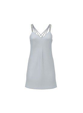 Пеньюар Gradient Shine Strap Satin Slip Dress Sterling