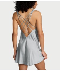 Пеньюар Gradient Shine Strap Satin Slip Dress Sterling