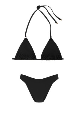 Купальник Triangle Top Brazilian Bikini Bottom Pure Black