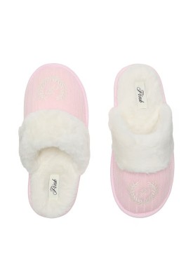 Домашние тапочки Cable Knit Slippers PINK