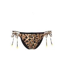 Купальник Essential Harlow Halter Push-Up Top Side-Tie Bikini Bottom Leopard