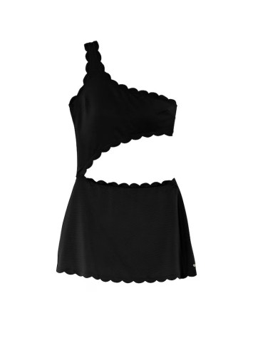 Купальник-платье Black Scallop Swim Dress