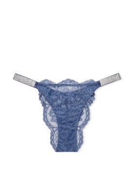 Трусики Very Sexy Brazilian Shine Strap panty Blue Lace