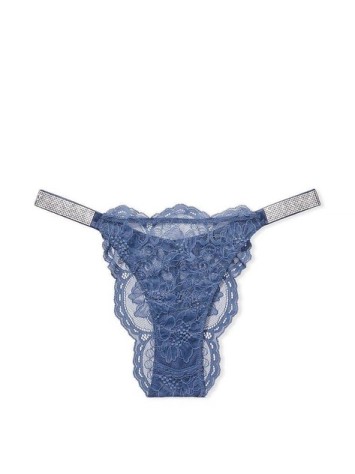 Трусики Very Sexy Brazilian Shine Strap panty Blue Lace