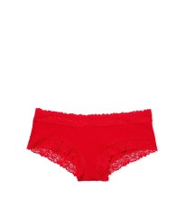 Трусики PINK Wing Lace-Trim Cheeky Panty Red