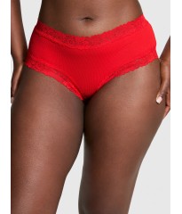 Трусики PINK Wing Lace-Trim Cheeky Panty Red
