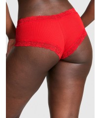 Трусики PINK Wing Lace-Trim Cheeky Panty Red