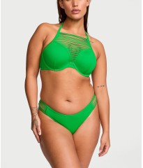 Купальник Archives Swim Sexy Tee High-Neck Push-Up Top Brazilian Bikini Bottom Island Jade