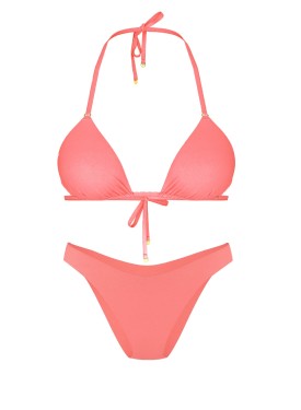 Купальник Triangle Top Brazilian Bikini Bottom Pink Cocktail