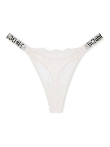 Трусики Bombshell Shine Strap Thong Panty White