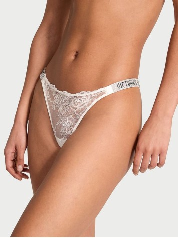 Трусики Bombshell Shine Strap Thong Panty White