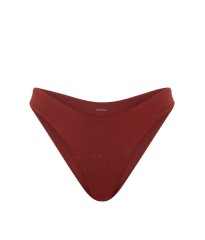 Купальник Bombshell Add-2-Cups Diamanté Push-Up Top Brazilian Bikini Bottom Dark Chili