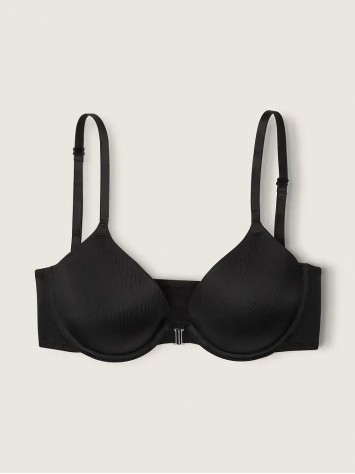 Бюстгальтер с застежкой спереди T-Shirt Lightly Front-Close Lined Bra Black
