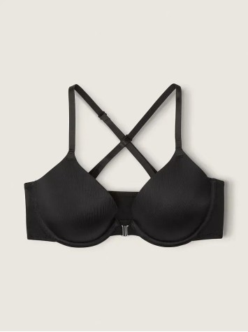 Бюстгальтер с застежкой спереди T-Shirt Lightly Front-Close Lined Bra Black
