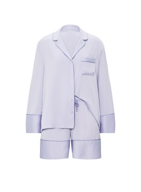 Пижама Signature Satin Long-Sleeve Short Lilac