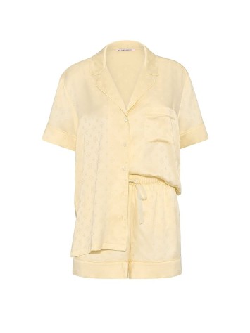 Піжама Glazed Satin Short Pajama Set Sunny Honey