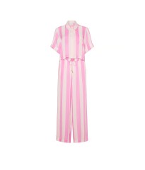 Піжама TENCEL Oversized Crop Short-Sleeve Long Pajama Set 