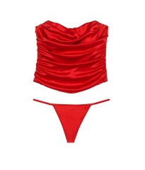 Комплект корсет + трусики Satin Strapless Corset Set