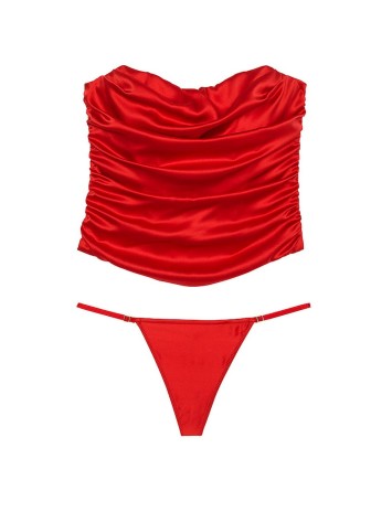 Комплект корсет + трусики Satin Strapless Corset Set