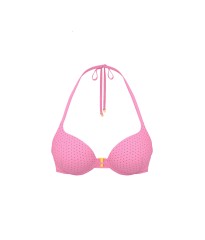 Купальник Bombshell Add-2-Cups Diamanté Push-Up Bikini Top Brazilian Bikini Bottom Pink Sugar Shine