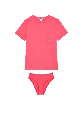 Пижама футболка + трусики PINK Cherry