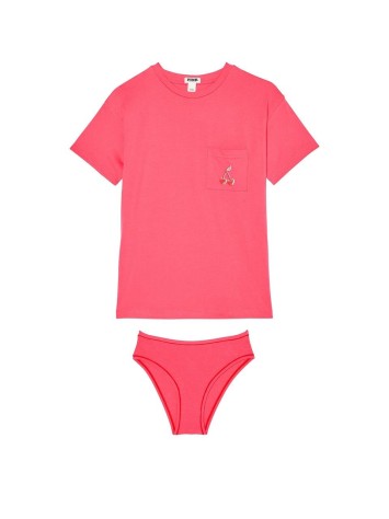 Пижама футболка + трусики PINK Cherry