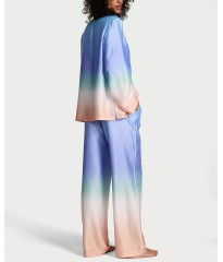 Піжама Glazed Satin Ombré Long Pajama Set