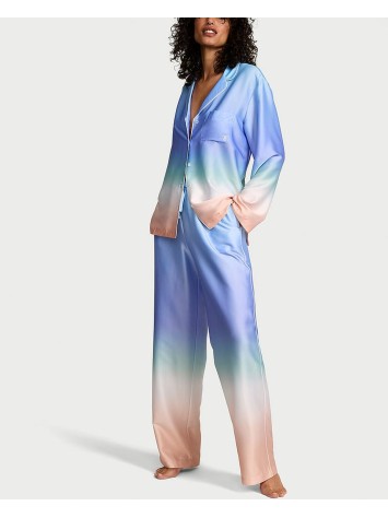 Піжама Glazed Satin Ombré Long Pajama Set