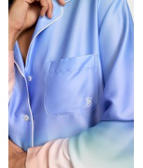 Піжама Glazed Satin Ombré Long Pajama Set