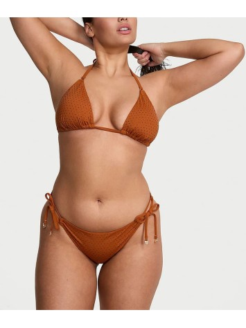 Купальник Essential Diamanté Triangle Top Side-Tie Bikini Bottom Apple Cinnamon