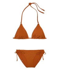 Купальник Essential Diamanté Triangle Top Side-Tie Bikini Bottom Apple Cinnamon