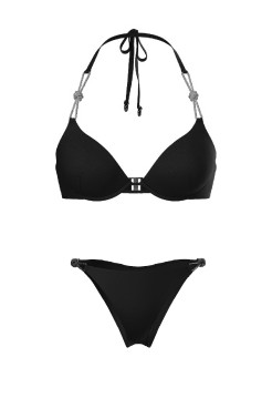 Купальник Shine Rope Bombshell Itsy Bikini Bottom Black