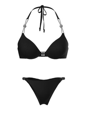 Купальник Shine Rope Bombshell Itsy Bikini Bottom Black